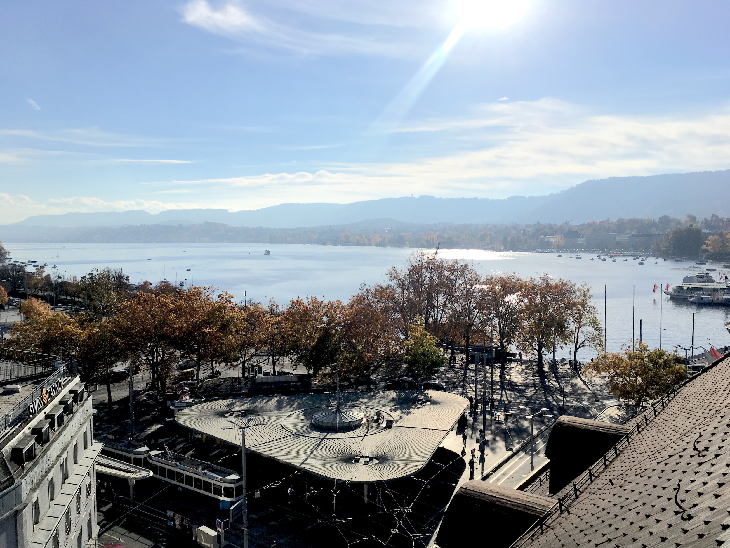 Seesicht von der Liegenschaft an der Rämistrasse am Bellevue in Zürich